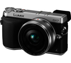 Panasonic Lumix DMC-GX7CEB-S Compact System Camera with 20 mm Standard Lens - Silver
